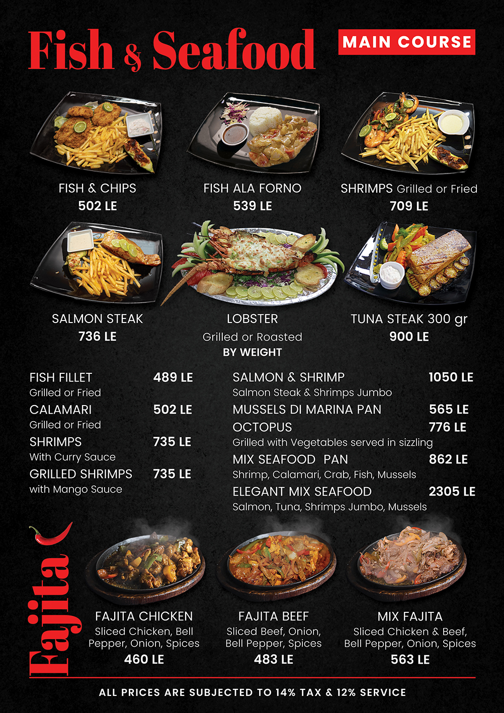 Menu page 13