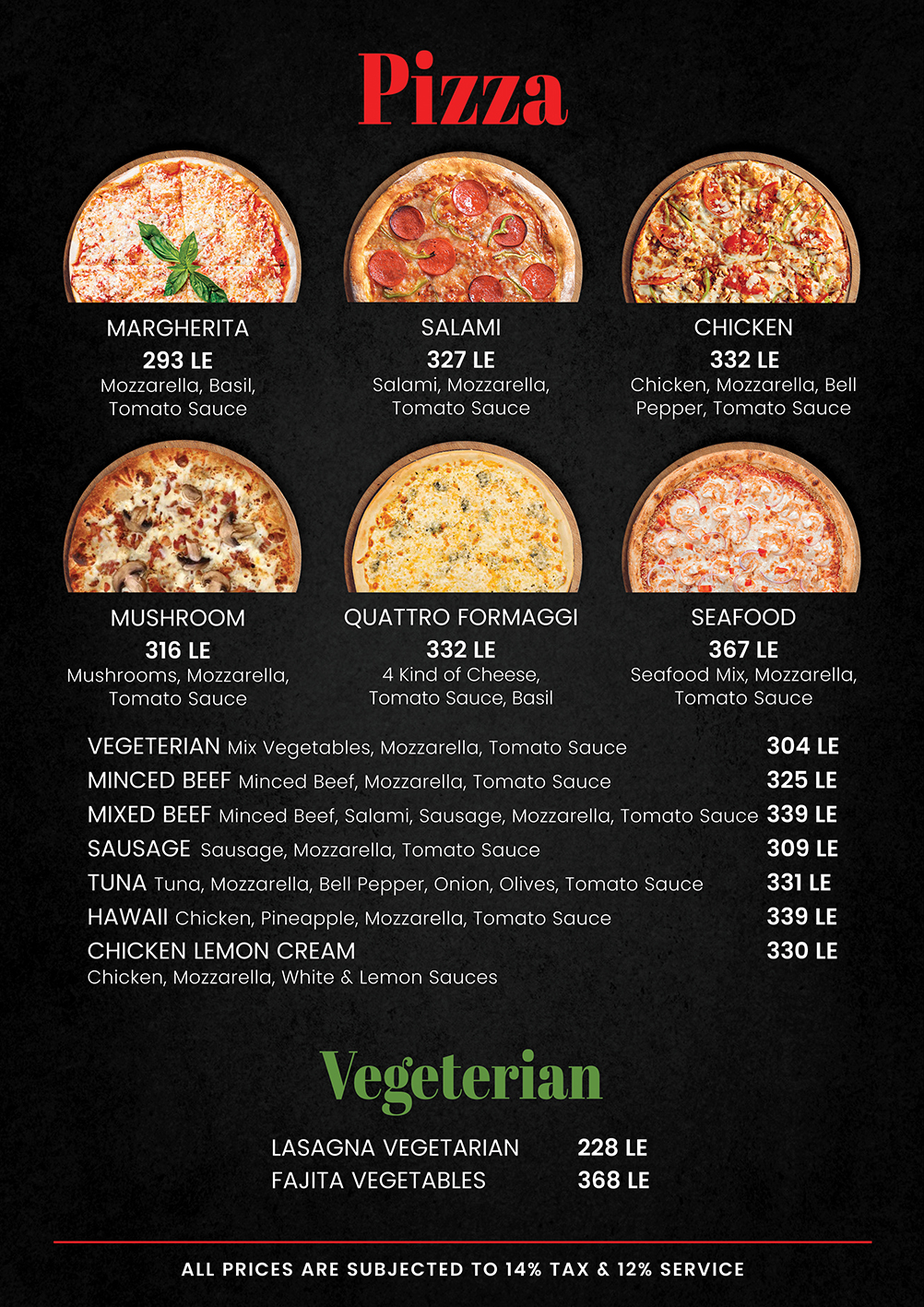 Menu page 10