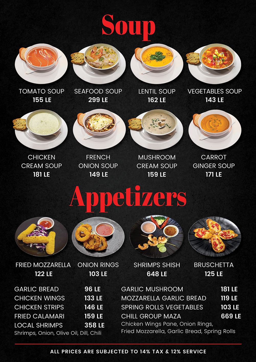 Menu page 8